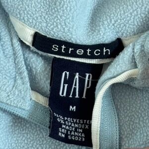 GAP Blue Fleece Quarter Zip M - Vintage Y2K Ice Baby Pale Blue Cozy Winter Fall